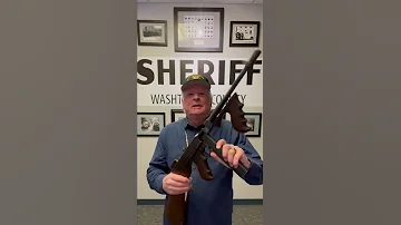 A Genuine Tommy Gun In The Washtenaw County Sheriff S Hall Of Honor 