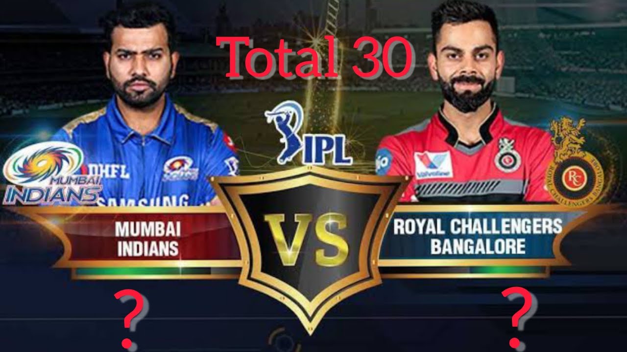 RCB Vs MI Head to Head Records || Stats Comparison IPL