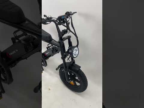 Электровелосипед фэтбайк "Cruzzer V8 mini" 750W, Ø-16/4, 40 км/ч, АКБ 18AH, 48V, 50 км запас пробега, 2025 год, видео 1