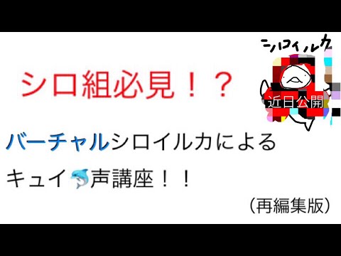 シロ組必見！？バーチャルシロイルカによる、イルカ🐬声講座