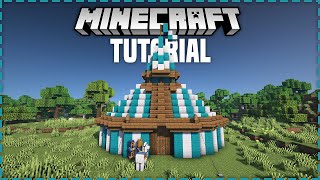 Minecraft - How To Build A Circus Tent - Tutorial