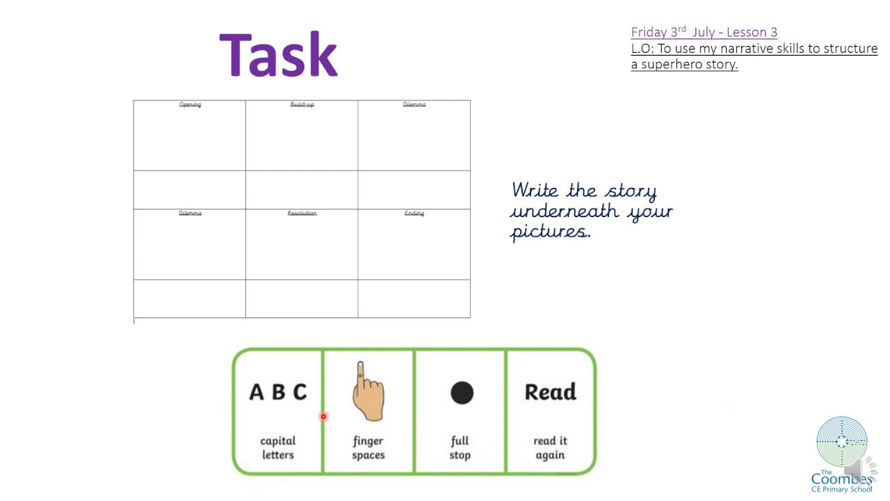 reception writing week 10 lesson 5 story writing youtube