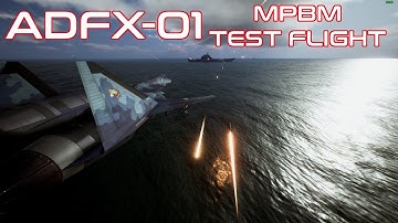 ADFX-01 Morgan DLC Aircraft Test Flight with MPBM in Ace Combat 7