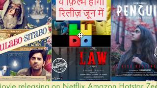 2020 Bollywood,Kannada,Tamil Movies on(Netflix,Amazon,Zee5) Dil Bechara on HotStar #Sushant✳️♥️