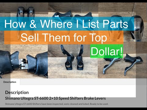 How & Where I List Bicycle Parts – Sell Them for Top Dollar