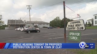 Public hearing set for tonight on proposed Clay distribution center