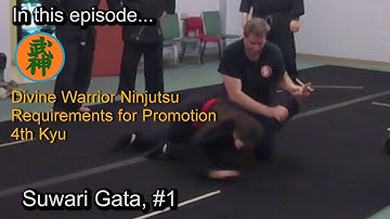 Bujinkan Ninjutsu, 4th Kyu, part 25 - 5 techniques using suwari gata, #1