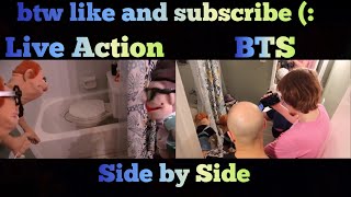SML Movie: The Bully Solution Live Action + BTS Side by Side!