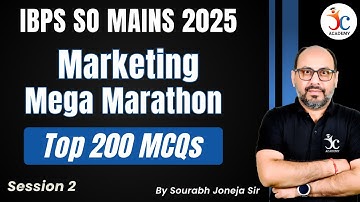 IBPS SO Marketing Marathon | Top 200 MCQs - Session 2 | IBPS SO Marketing Officer Mains 2025
