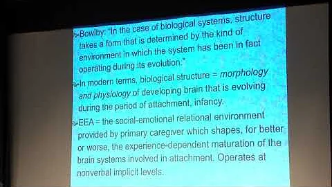 Allan Schore - Notre Dame Symposium Human Nature and Early Experience