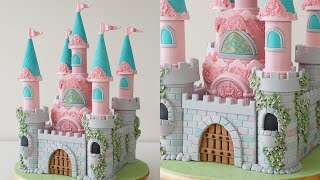 Amazing Princess Castle Cake Inspired by Sleeping Beauty Castle