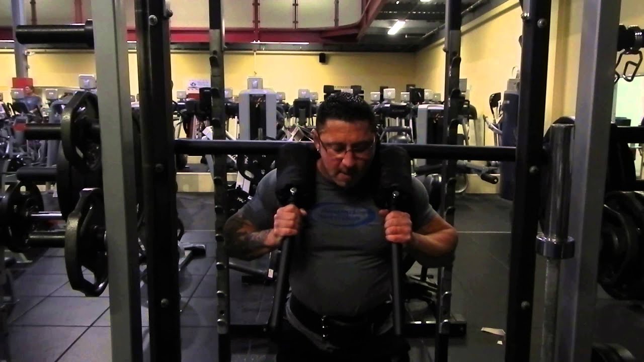 Trying out the Safety Squat bar - YouTube