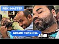 Scissor Sound Beard Trimming ASMR | Straight Razor | Reiki Master | #indianbarber #insomnia #anxiety