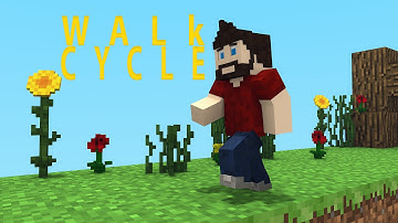 Walk Cycle - MINECRAFT TEST ANIMATION (60FPS)