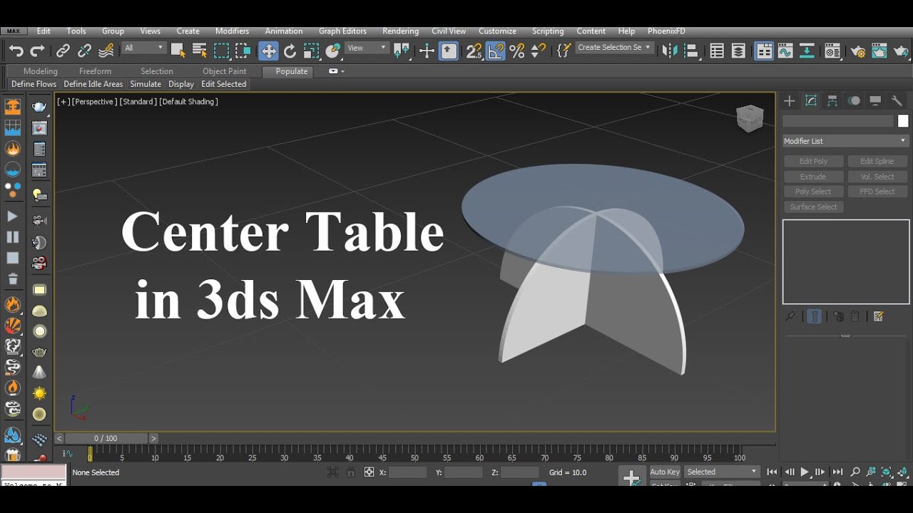 Center Table Modeling in 3ds Max | Center Table in 3d Max | Table ...