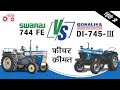 Swaraj 744 fe vs sonalika di 745 iii tractor comparison  sonalika 745 swaraj 744