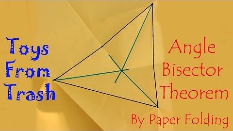 Angle bisector therom by paper folding | English