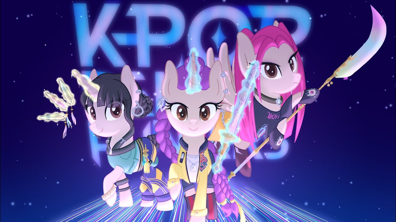 Drawing K-pop Demon Hunters in My Little Pony version