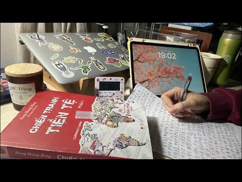 🌸 HỌC THI HSK4 l NIGHT STUDY WITH ME LIVE l POMODORO 50/10 l DEEP FOCUS