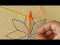 Two Beautiful Colors Flower Hand Embroidery Designs, Flower Embroidery Designs by Rup Handicraft