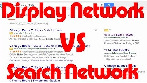 Google Display Network vs Search Network - What