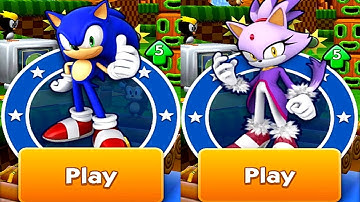 Sonic Dash Sonic VS Blaze Gameplay (iOS, Android) Part 1