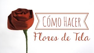 Hacer flores de tela muy fáciles - Ropa DIY