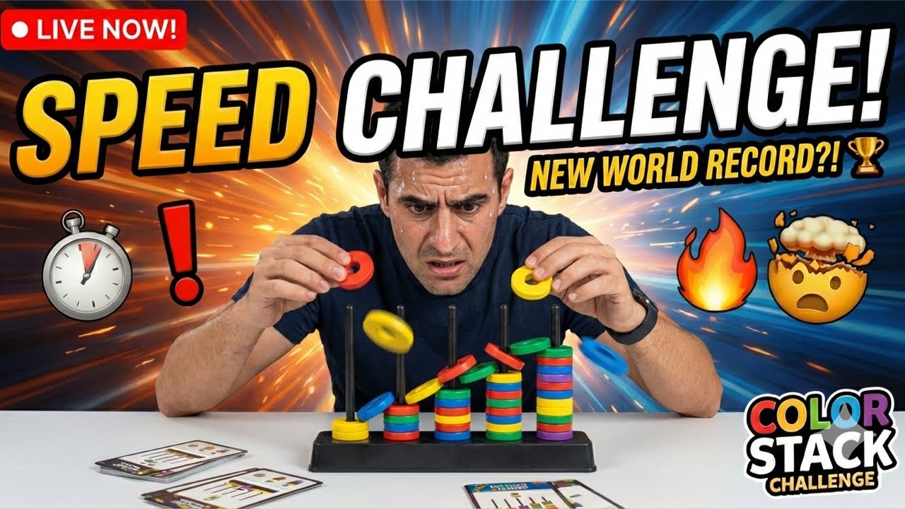 SPEED CHALLENGE! ⏱️ Color Stack Live Stream