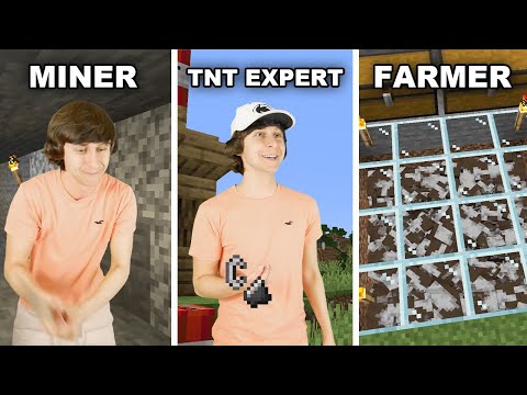 Different types of Minecraft players