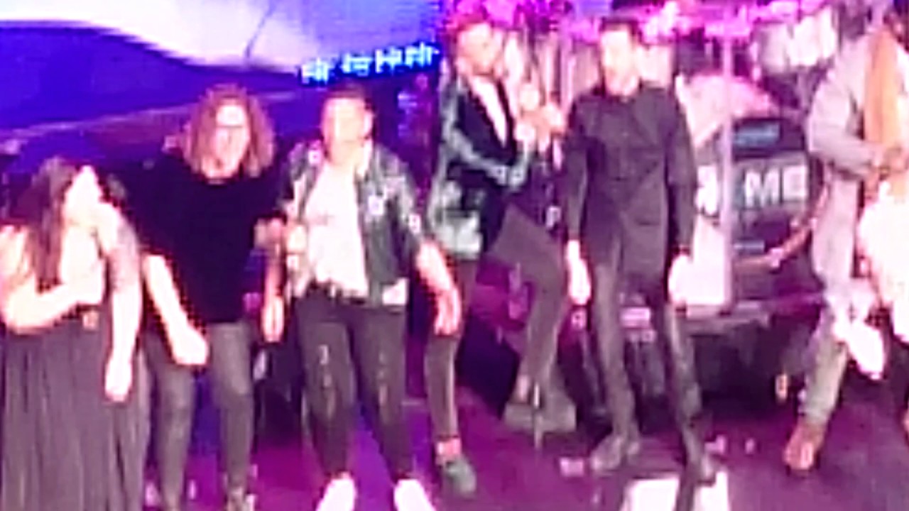 Sara Ramirez dancing to Girls Just Wanna Have Fun at Home for the Holidays