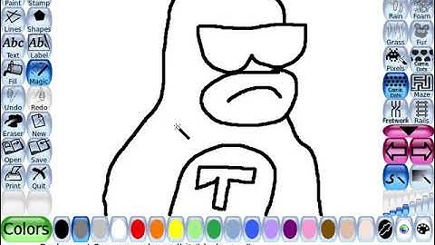 Tux Paint "Comic Dots" magic tool