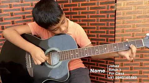Thai Pola Thetri - Guitar Tabs - By Jabez - Student Performance - Tamil Guitar lesson for Beginners