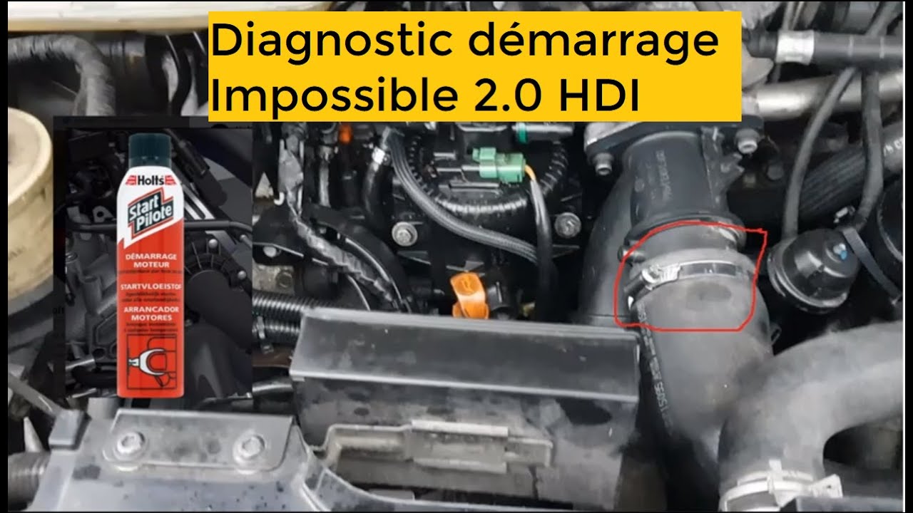 807 2.0 HDI Démarrage impossible - YouTube
