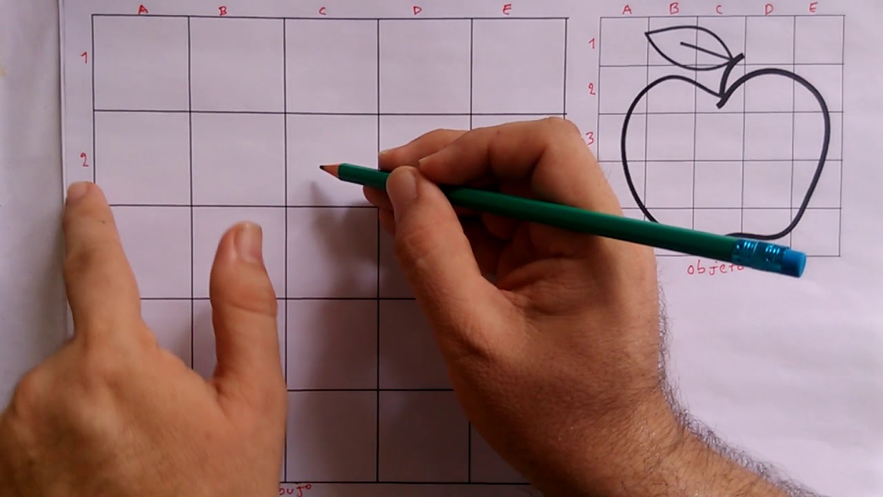 1) Dibujo en cuadricula. Escala 2:1. (Dibujo Ampliado el doble de grande al  objeto) - thptnganamst.edu.vn