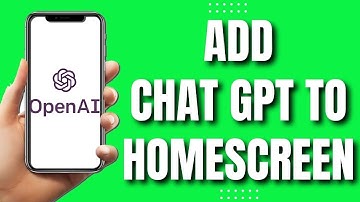 How To Add ChatGPT To Your iPhone HomeScreen (Easy)