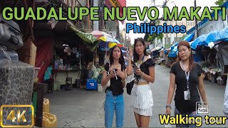 Makati City Walk|Hot Summer Walk at Guadalupe Nuevo Makati City Philippines[4K]