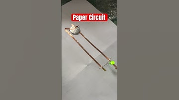 Paper Circuit using Battery , Copper Tape and LED #scienceexperiment #stem #easyscienceprojects