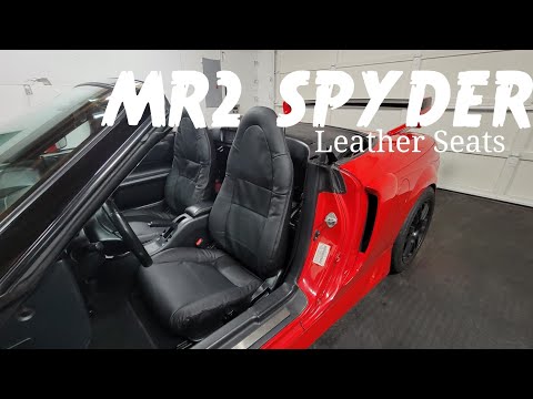 MR-2 Spyder Leather Seat Cover Replacements Install!!