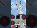 変形するアメリカ踏切カンカン2 | Railroad crossing animation Level crossing समपार एनीमेशन kareta api #shorts