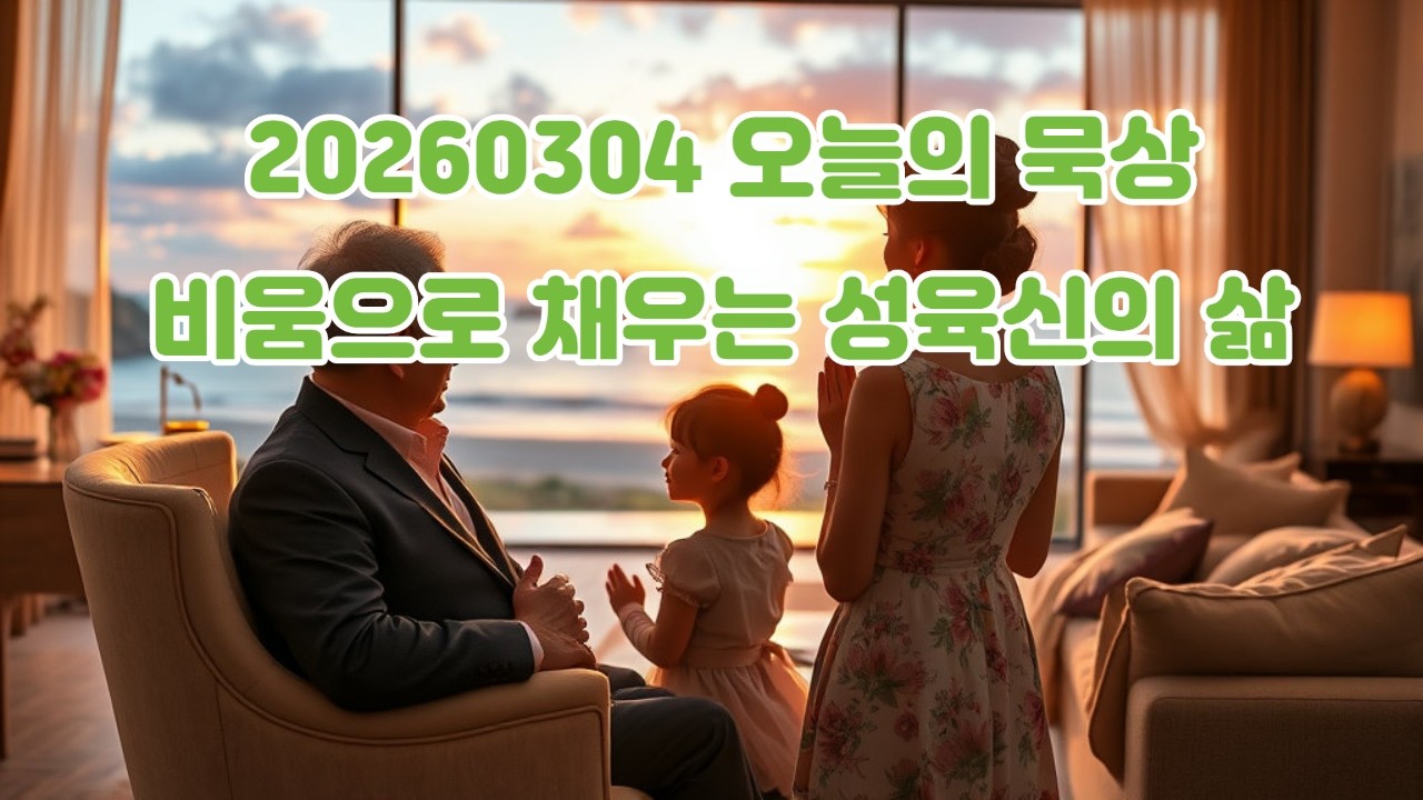 20260304일 비움으로 채우는 성육신의 삶