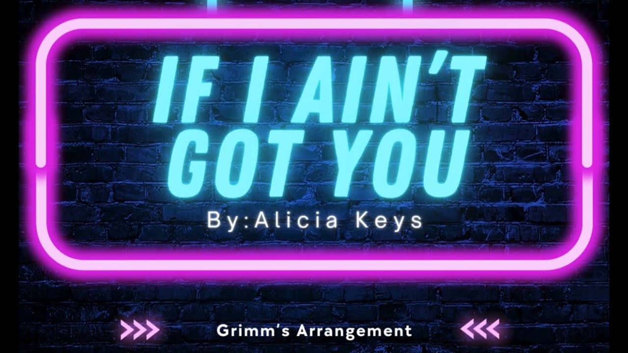 If I Ain't got you by Alicia Keys Extended (Karaoke) Original Key