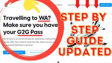 FROM FRIDAY 29 APRIL 2022 - TRAVELLERS NO LONGER NEED A G2G PASS TO ENTER WA.