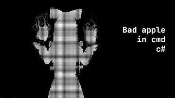 Bad Apple but ascii in window cmd