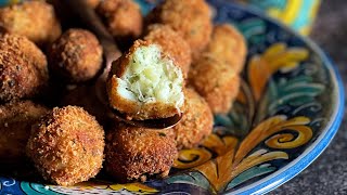 SICILIANI CREATIVI - Polpette di baccalà e patate - Cod and potato croquettes #shortsrecipe