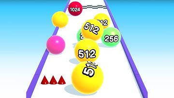 Ball Run 2048 - All Levels Gameplay Android, iOS ( Levels 130 )