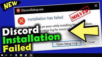 DiscordSetup.exe Installation has failed Windows 10 [Solved 2021] Discord Installation Failed Fixed