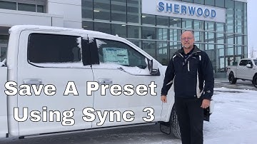 How To Set the Audio Preset Tabs for Ford Sync 3 System