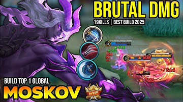 MOSKOV BEST BUILD 2025 | BUILD TOP 1 GLOBAL MOSKOV GAMEPLAY | MOBILE LEGENDS✓