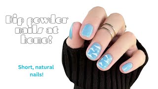 Dip Powder Nails At Home | Trying A New Efile | Short Nails | Melody Susie