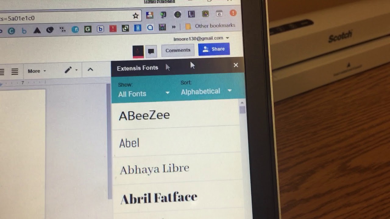 เพิ่ม font google doc Update Using Extensis Font Add on in Google Docs